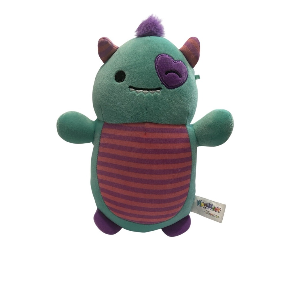 Huggees Squishmallows Teal Purple Monster Plush Toy Stuffed Animal‎ Kids